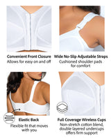 FULLY® Front Close Wirefree Classic Support Bra