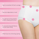 Control Top Slimming Body Shaper Panties, Medium Control, Lace, 2-Pack