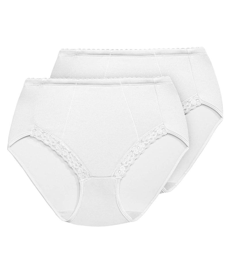 Exquisite Form® 2-Pack Control Top Lace Shaping Panties