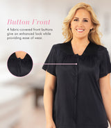 Nylon Tricot Short Sleeve Matching Pajama Set