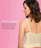 FULLY® Front Close Wirefree Longline Posture Bra