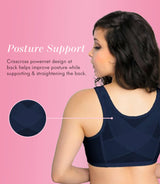 FULLY® Front Close Wirefree Posture Bra with Lace