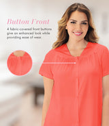 Nylon Tricot Short Sleeve Matching Pajama Set