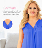 Nylon Tricot Sleeveless Short Knee Length Nightgown