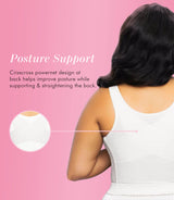 Fully® Slimming Wireless Back & Posture Support Longline Bra with Front Closure & Lace