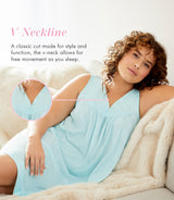 Nylon Tricot Sleeveless Short Knee Length Nightgown