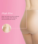 Control Top Basic Slimming Body Shaper Panties, Medium Control, 2-Pack