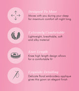 Nylon Tricot Flutter Sleeve Short Knee Length Nightgown