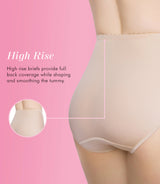 Control Top Slimming Body Shaper Panties, Medium Control, Lace, 2-Pack