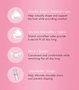 Fully® Minimizer Underwire Full-Coverage Bra with Back Closure & Lace