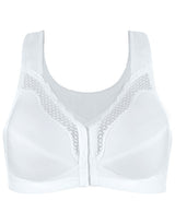 Fully® Wireless Cotton Back & Posture Support Bra with Front Closure & Lace