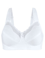 Fully® Cotton Soft Cup Wireless Full-Coverage Bra with Back Closure & Lace