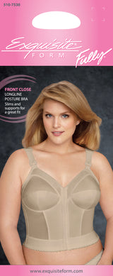 FULLY® Front Close Wirefree Longline Posture Bra