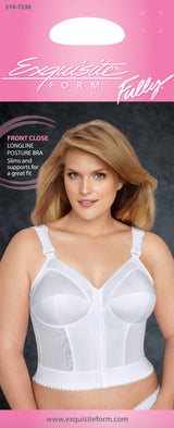 FULLY® Front Close Wirefree Longline Posture Bra