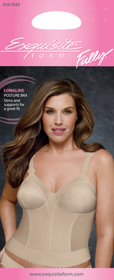 FULLY® Back Close Wirefree Longline Bra