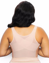 Fully® Slimming Wireless Back & Posture Support Longline Bra with Front Closure & Lace