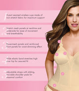 Fully® Slimming Wireless Back & Posture Support Longline Bra with Back Closure