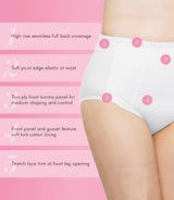 Control Top Slimming Body Shaper Panties, Medium Control, Lace, 2-Pack