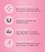 Nylon Tricot Sleeveless Short Knee Length Nightgown