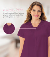 Nylon Tricot Short Sleeve Matching Pajama Set