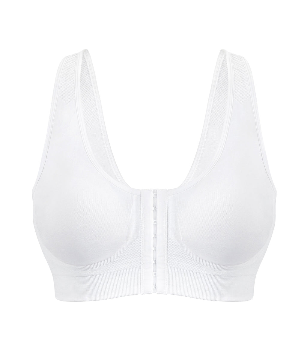 Fully® Slimming Wireless Full-Coverage Bra with Back Closure & Lace