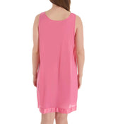 Nylon Tricot Sleeveless Short Knee Length Nightgown