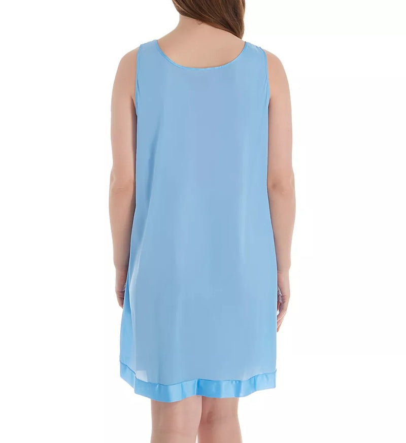 Nylon Tricot Sleeveless Short Knee Length Nightgown