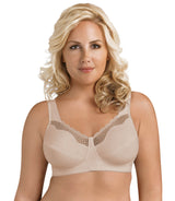 Fully® Cotton Soft Cup Wireless Full-Coverage Bra with Back Closure & Lace