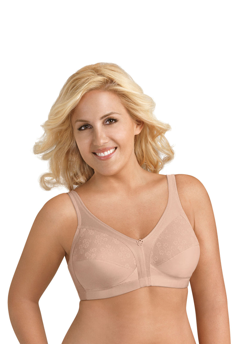Fully® Slimming Wireless Full-Coverage Bra with Back Closure & Lace