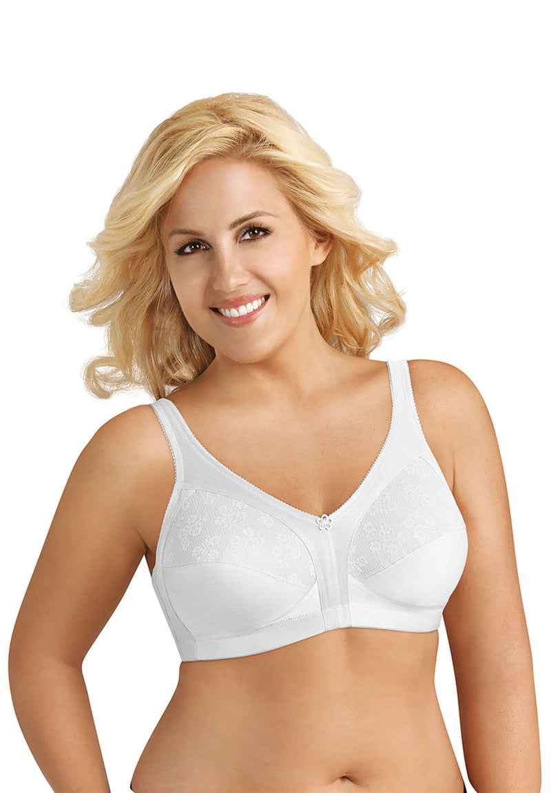 Fully® Slimming Wireless Full-Coverage Bra with Back Closure & Lace