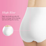 Control Top Slimming Body Shaper Panties, Medium Control, Lace, 2-Pack