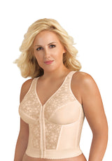 FULLY® Front Close Wirefree Longline Posture Bra with Lace
