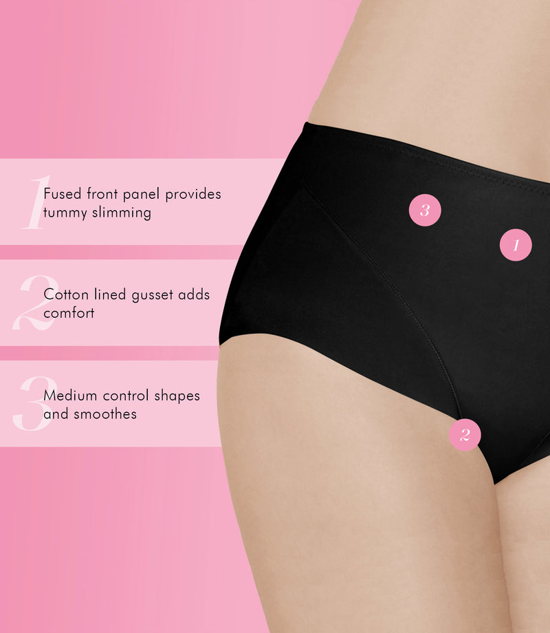 Form Flex® Single Medium Control Laser Cut Shaping Panty – Exquisite Form