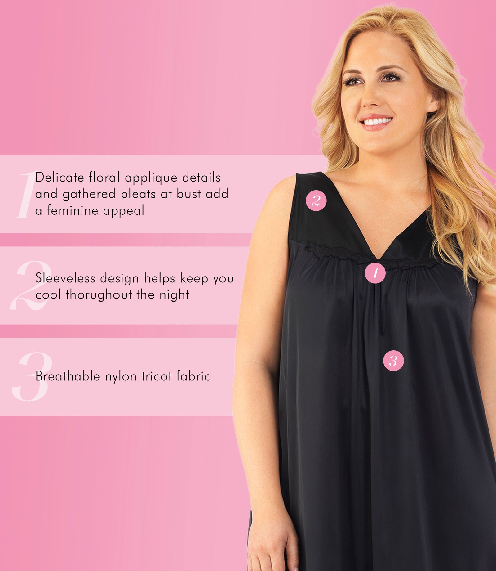Exquisite Form Short Gown Plus