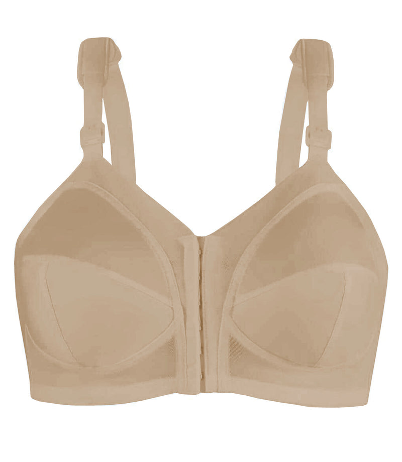 Exquisite Form Fully Front Close Wire-Free Classic Support Bra- White – Big  Girls Don't Cry (Anymore)