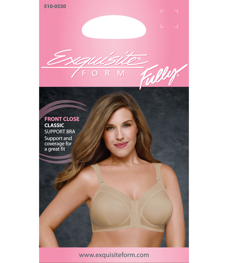 FULLY® Front Close Wirefree Classic Support Bra – Exquisite Form