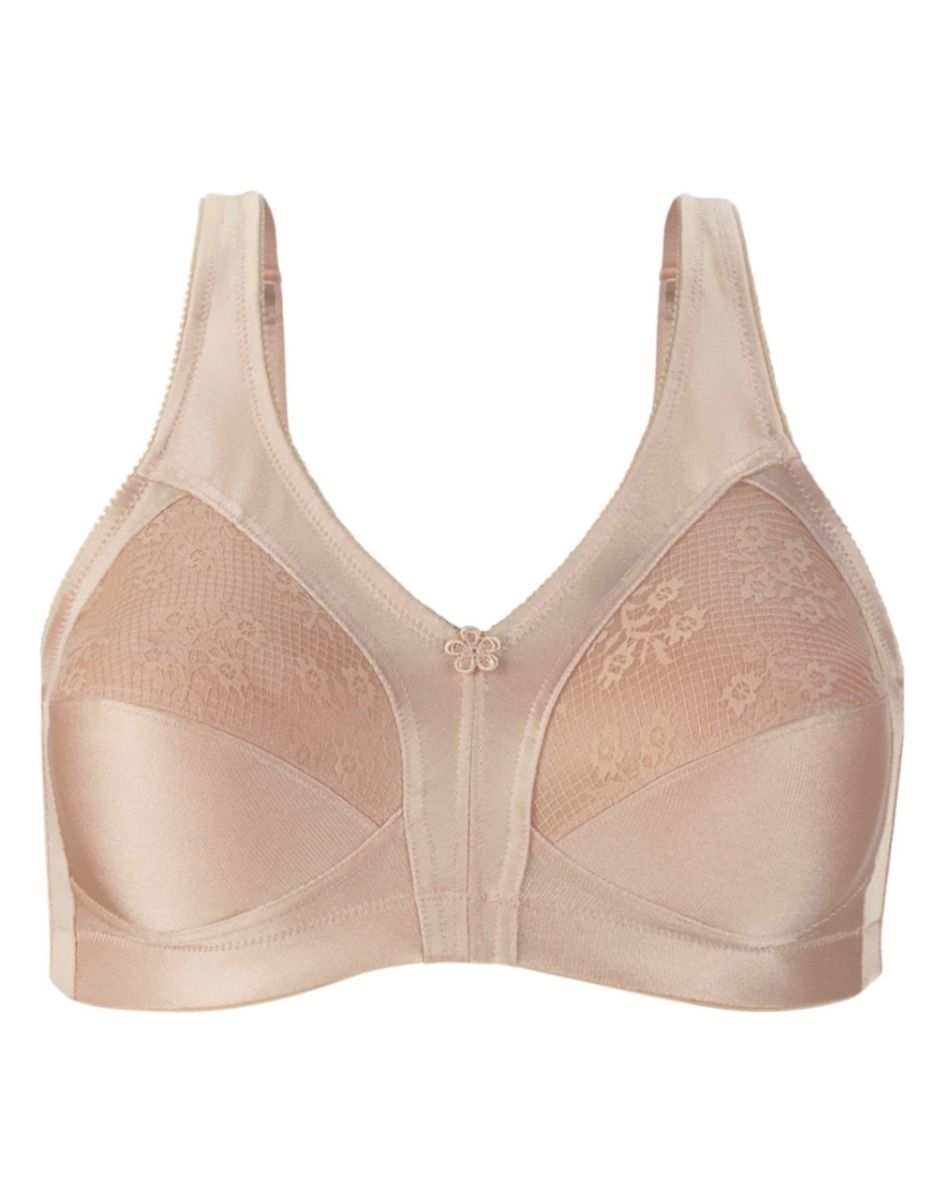 FULLY® Side Shaping Wirefree Bra with Floral Lace