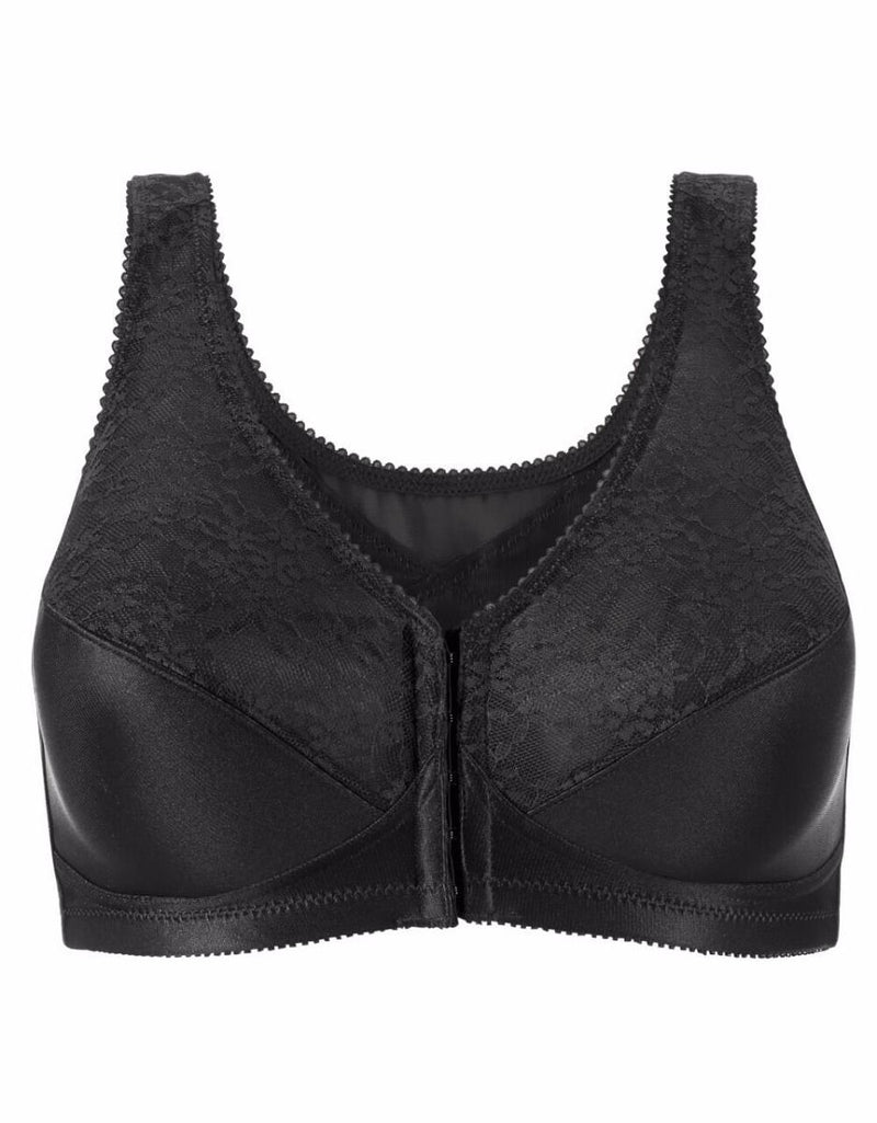 Exquisite Form Fully Front Close Wire-free Posture Bra With Lace