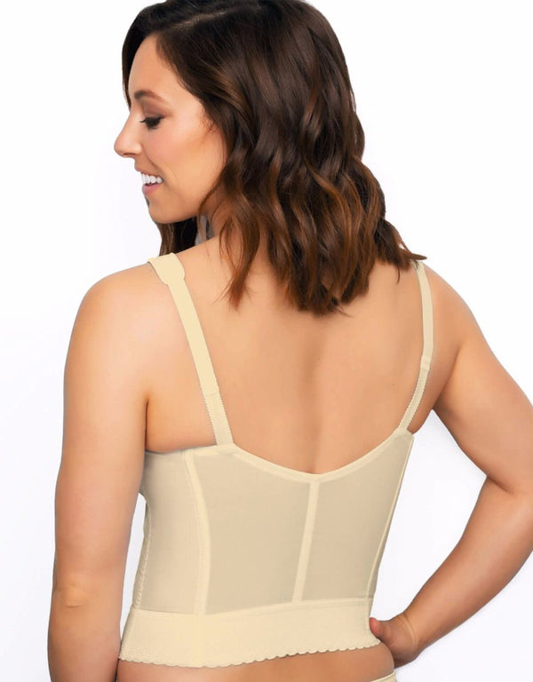 Fully® Slimming Wireless Back & Posture Support Longline Bra with Front Closure