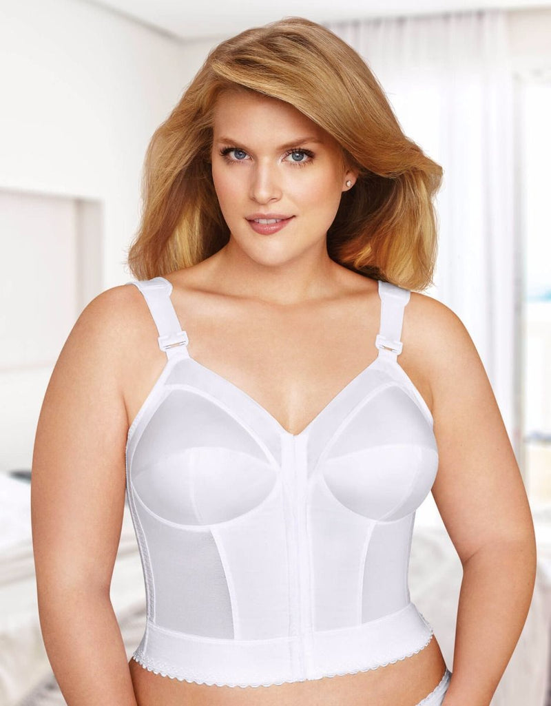 Exquisite Form 5100531 Fully Wireless Cotton Back & Posture Support Bra 44D  - Klinmart