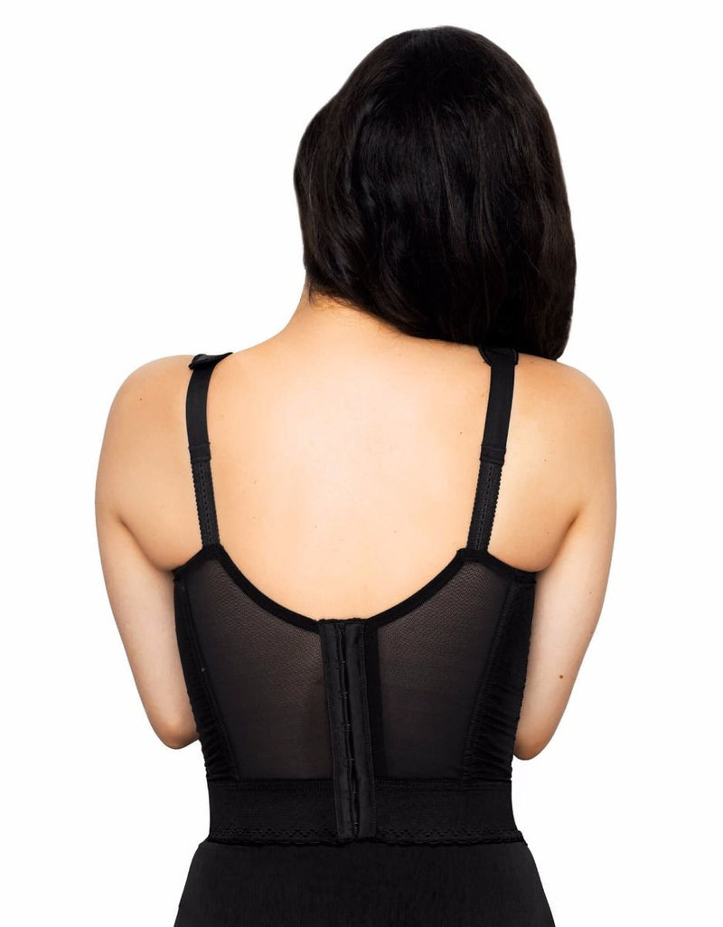Exquisite Form Fully Back Close Longline Bra -5107532, C, Black Exquisite Form Fully Back Close Longline Bra -5107532, C, Black